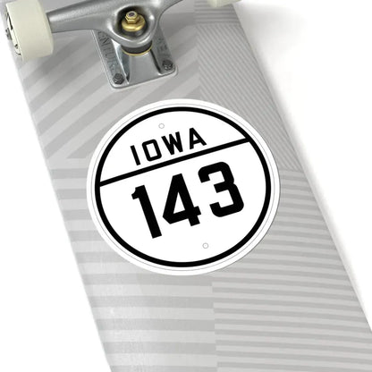 Iowa 143 1926 (Iowa) (Road Sign) STICKER Vinyl Kiss-Cut Decal - The Sticker Space