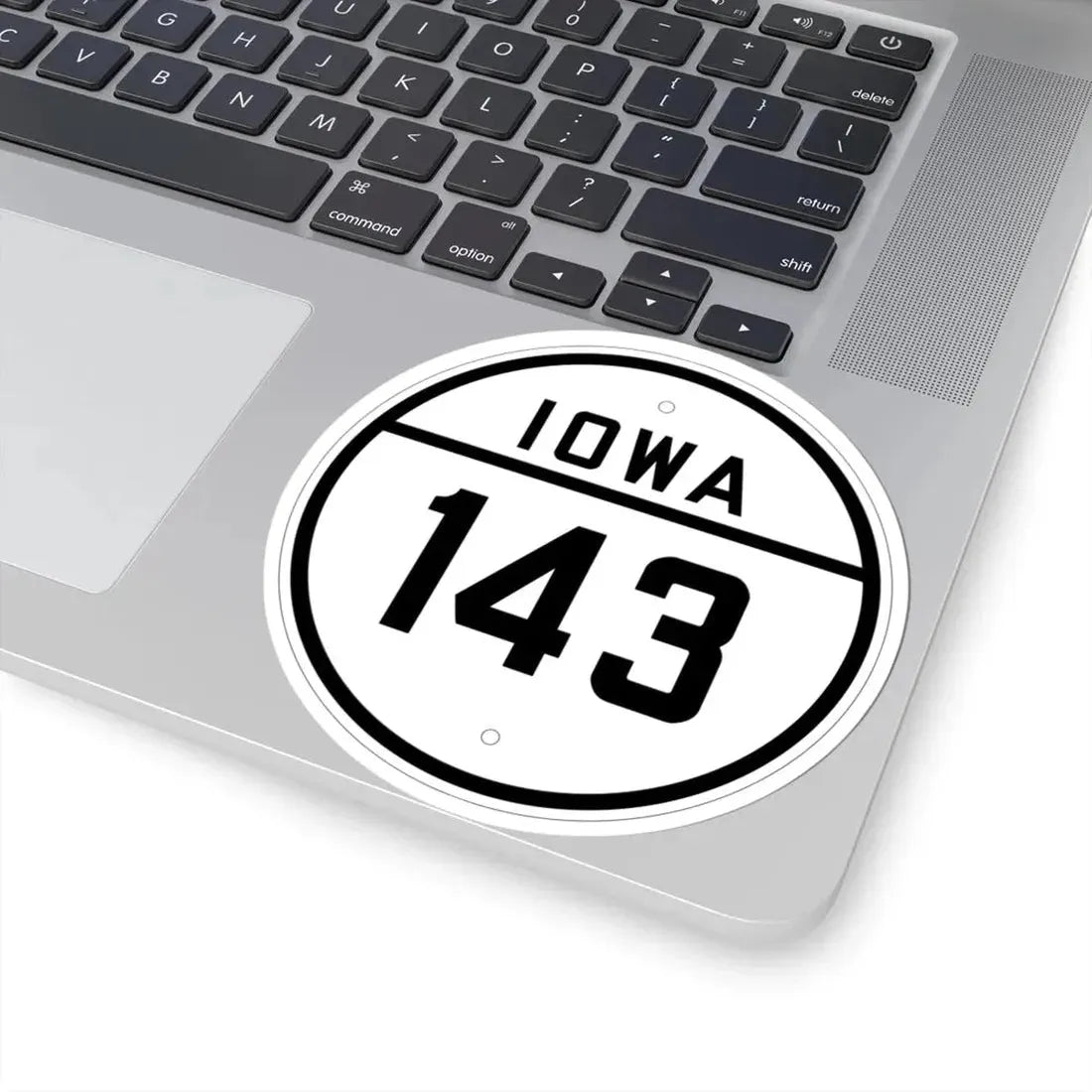 Iowa 143 1926 (Iowa) (Road Sign) STICKER Vinyl Kiss-Cut Decal - The Sticker Space