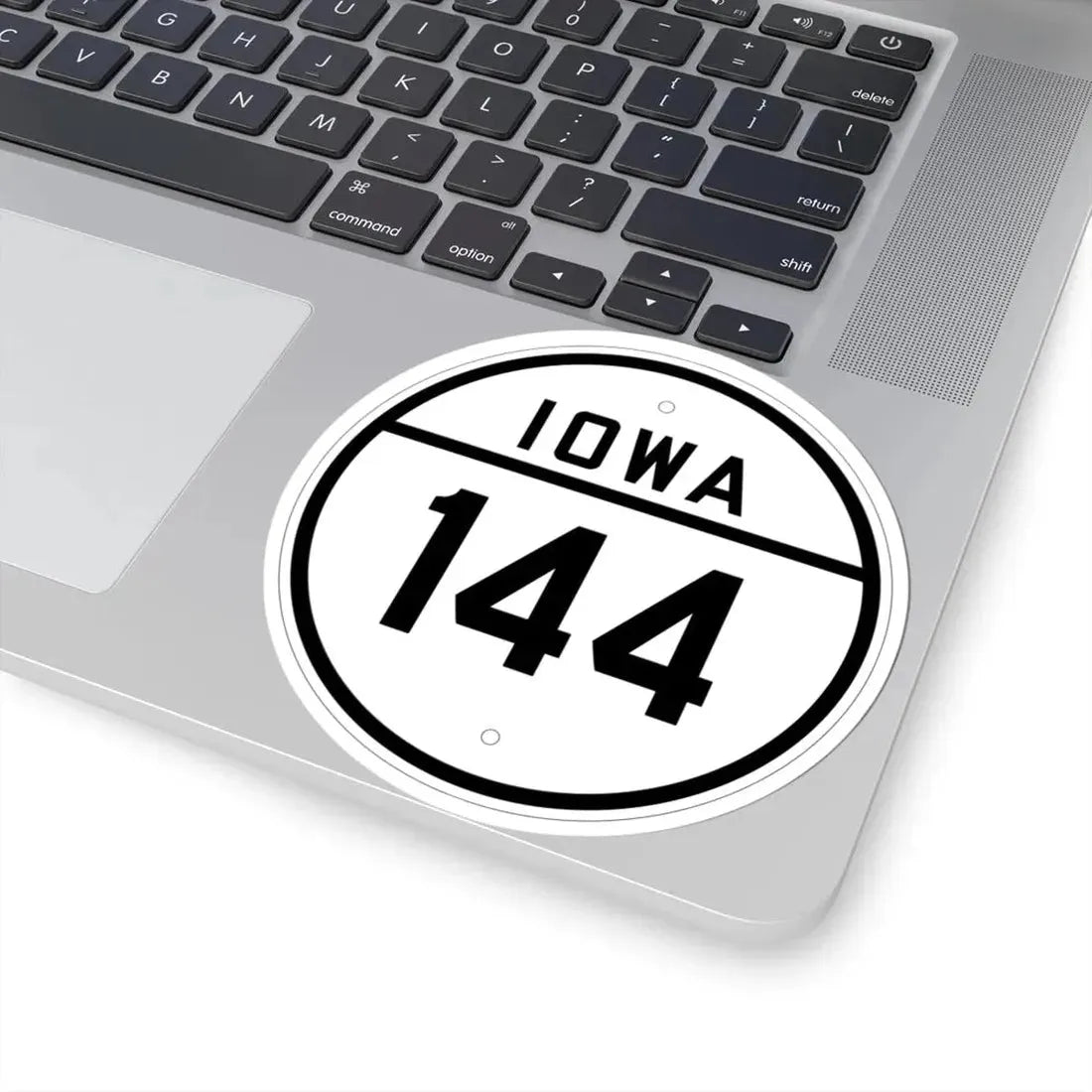 Iowa 144 1926 (Iowa) (Road Sign) STICKER Vinyl Kiss-Cut Decal - The Sticker Space