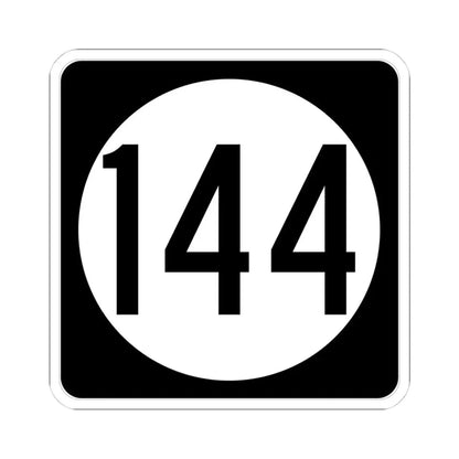 Iowa 144 (Iowa) (Road Sign) STICKER Vinyl Kiss-Cut Decal 4 Inch White - The Sticker Space