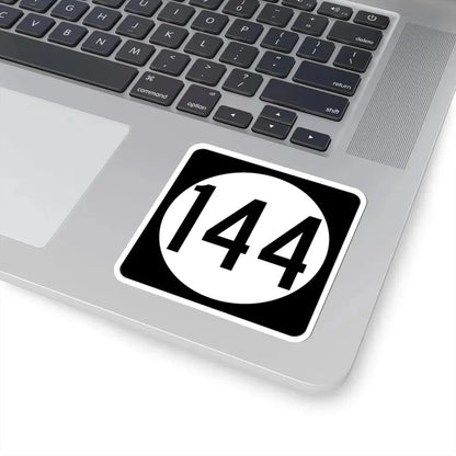 Iowa 144 (Iowa) (Road Sign) STICKER Vinyl Kiss-Cut Decal - The Sticker Space