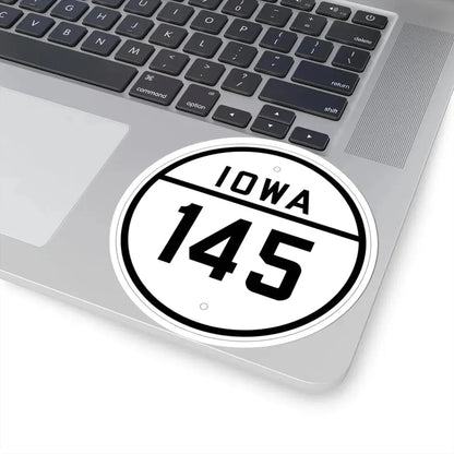 Iowa 145 1926 (Iowa) (Road Sign) STICKER Vinyl Kiss-Cut Decal - The Sticker Space