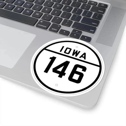 Iowa 146 1926 (Iowa) (Road Sign) STICKER Vinyl Kiss-Cut Decal - The Sticker Space