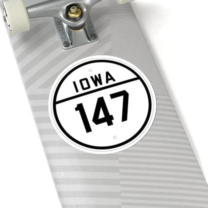 Iowa 147 1926 (Iowa) (Road Sign) STICKER Vinyl Kiss-Cut Decal - The Sticker Space