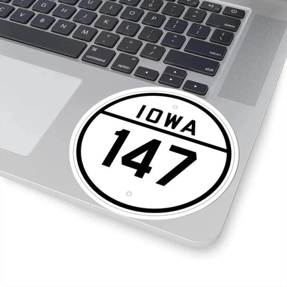 Iowa 147 1926 (Iowa) (Road Sign) STICKER Vinyl Kiss-Cut Decal - The Sticker Space