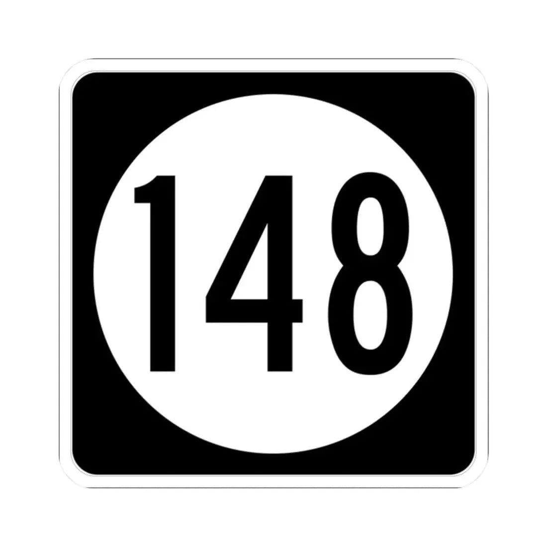 Iowa 148 (Iowa) (Road Sign) STICKER Vinyl Kiss-Cut Decal 2 Inch White - The Sticker Space