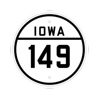 Iowa 149 1926 (Iowa) (Road Sign) STICKER Vinyl Kiss-Cut Decal 2 Inch White - The Sticker Space