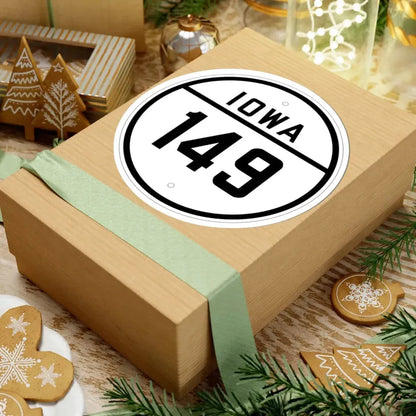 Iowa 149 1926 (Iowa) (Road Sign) STICKER Vinyl Kiss-Cut Decal - The Sticker Space