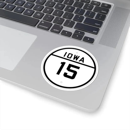 Iowa 15 1926 (Iowa) (Road Sign) STICKER Vinyl Kiss-Cut Decal - The Sticker Space