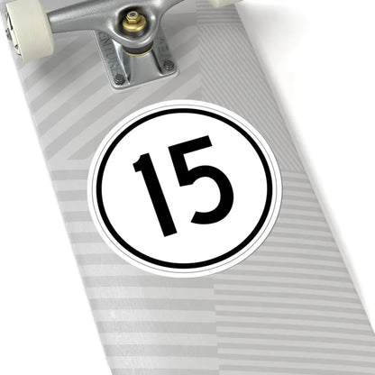 Iowa 15 1950 (Iowa) (Road Sign) STICKER Vinyl Kiss-Cut Decal - The Sticker Space