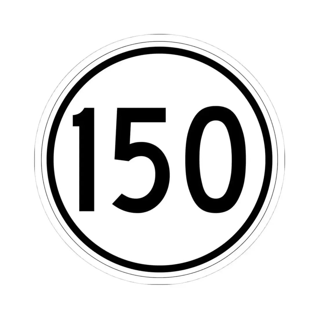 Iowa 150 1950 (Iowa) (Road Sign) STICKER Vinyl Kiss-Cut Decal 4 Inch White - The Sticker Space