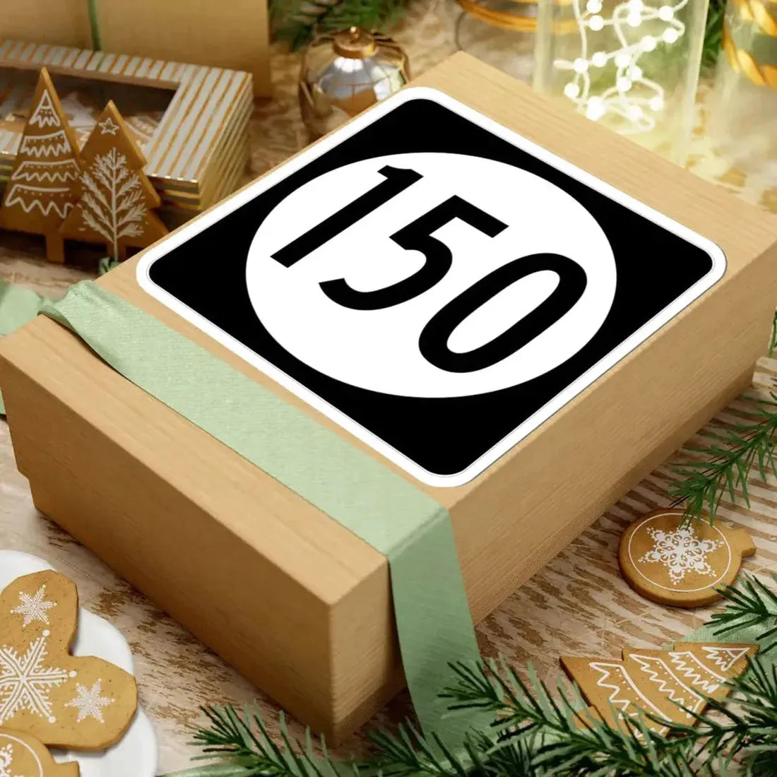 Iowa 150 (Iowa) (Road Sign) STICKER Vinyl Kiss-Cut Decal - The Sticker Space