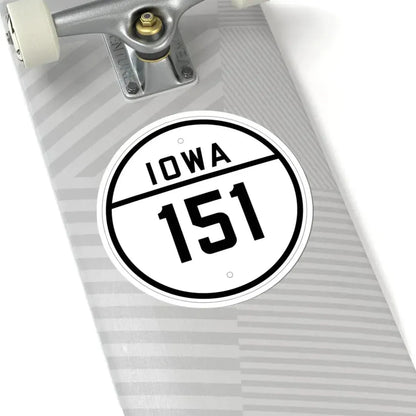 Iowa 151 1926 (Iowa) (Road Sign) STICKER Vinyl Kiss-Cut Decal - The Sticker Space