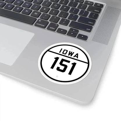 Iowa 151 1926 (Iowa) (Road Sign) STICKER Vinyl Kiss-Cut Decal - The Sticker Space
