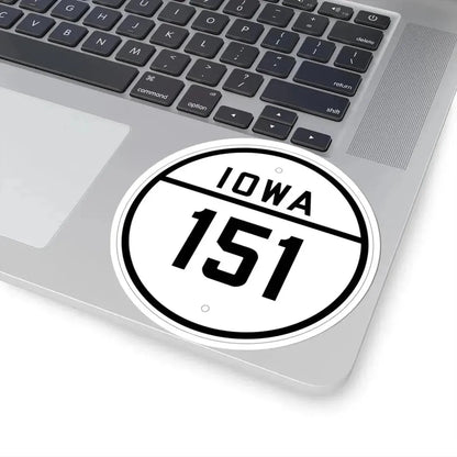 Iowa 151 1926 (Iowa) (Road Sign) STICKER Vinyl Kiss-Cut Decal - The Sticker Space