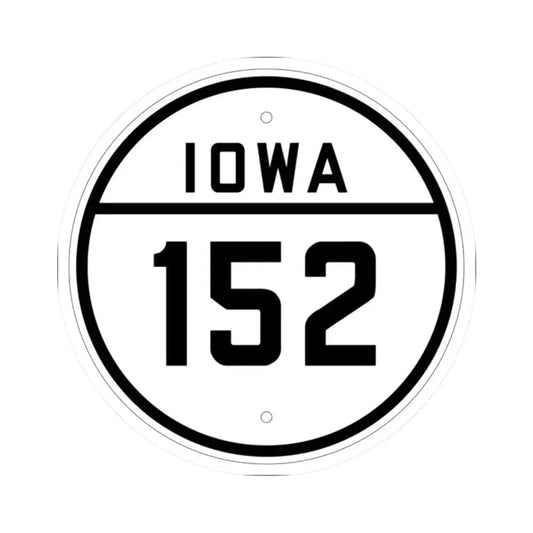 Iowa 152 1926 (Iowa) (Road Sign) STICKER Vinyl Kiss-Cut Decal 2 Inch White - The Sticker Space