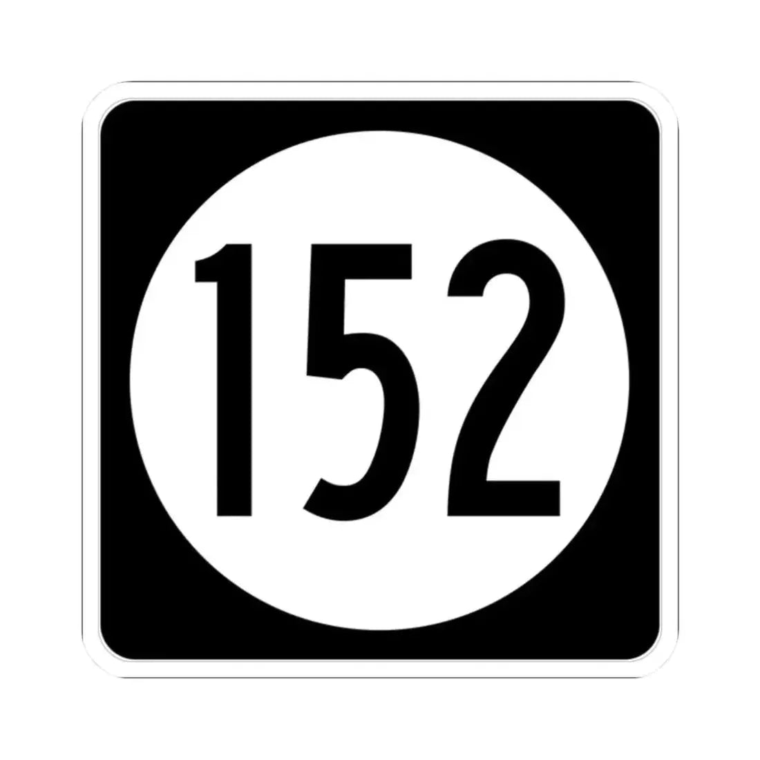 Iowa 152 (Iowa) (Road Sign) STICKER Vinyl Kiss-Cut Decal 2 Inch White - The Sticker Space