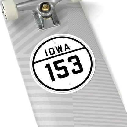 Iowa 153 1926 (Iowa) (Road Sign) STICKER Vinyl Kiss-Cut Decal - The Sticker Space
