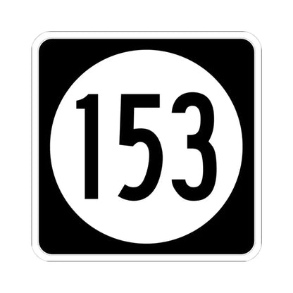 Iowa 153 (Iowa) (Road Sign) STICKER Vinyl Kiss-Cut Decal 4 Inch White - The Sticker Space