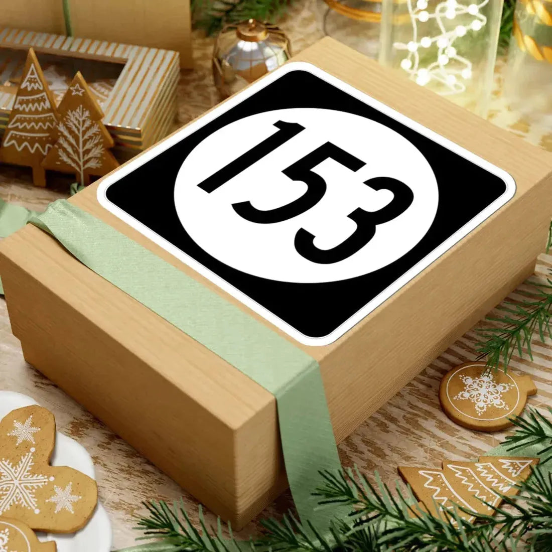 Iowa 153 (Iowa) (Road Sign) STICKER Vinyl Kiss-Cut Decal - The Sticker Space