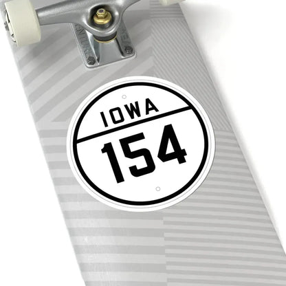 Iowa 154 1926 (Iowa) (Road Sign) STICKER Vinyl Kiss-Cut Decal - The Sticker Space