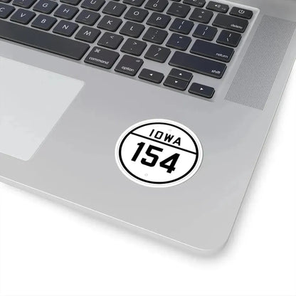 Iowa 154 1926 (Iowa) (Road Sign) STICKER Vinyl Kiss-Cut Decal - The Sticker Space