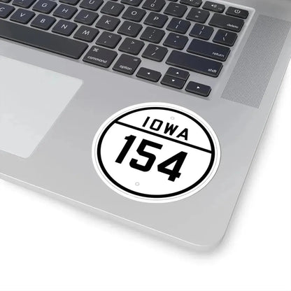 Iowa 154 1926 (Iowa) (Road Sign) STICKER Vinyl Kiss-Cut Decal - The Sticker Space