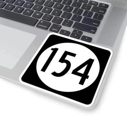 Iowa 154 (Iowa) (Road Sign) STICKER Vinyl Kiss-Cut Decal - The Sticker Space