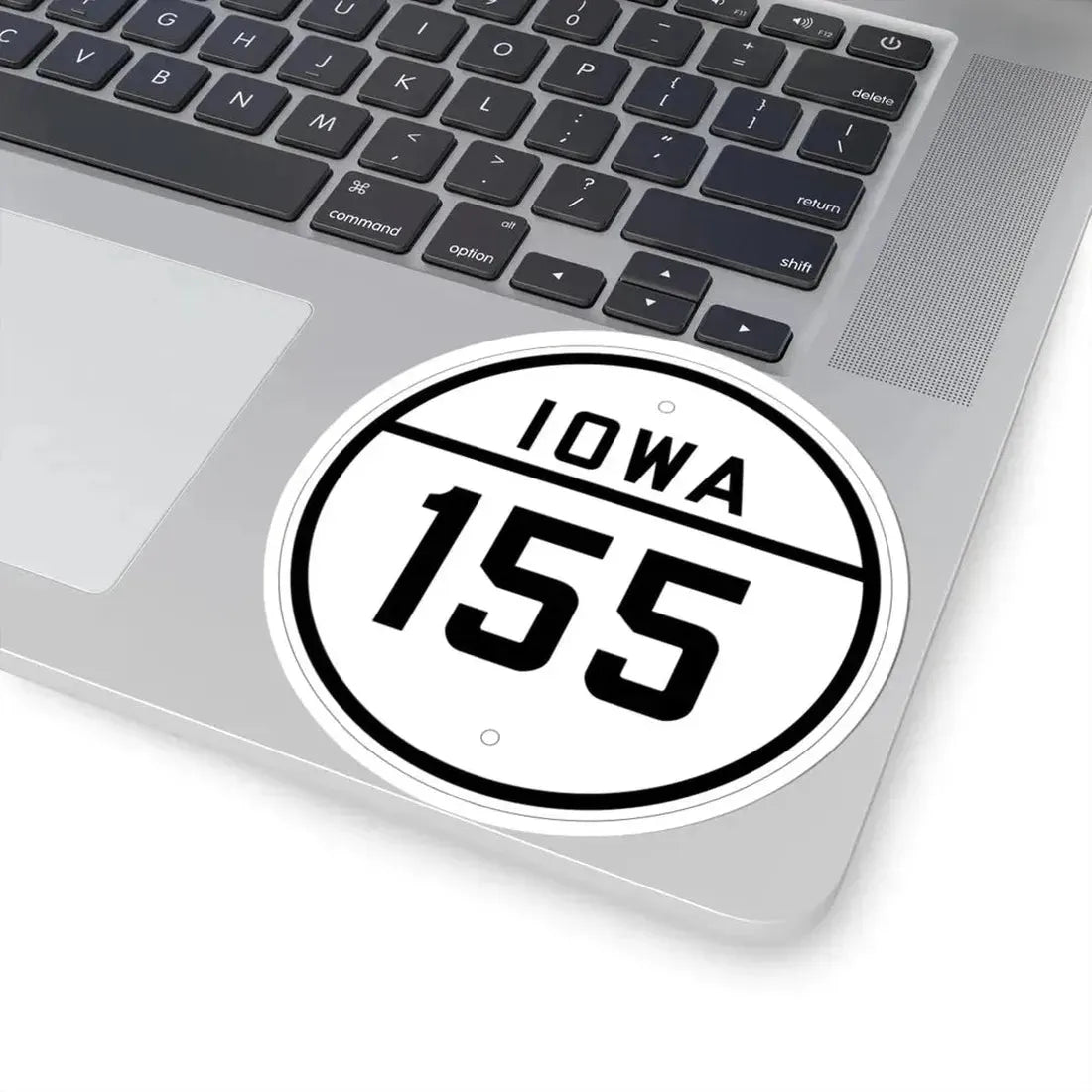 Iowa 155 1926 (Iowa) (Road Sign) STICKER Vinyl Kiss-Cut Decal - The Sticker Space