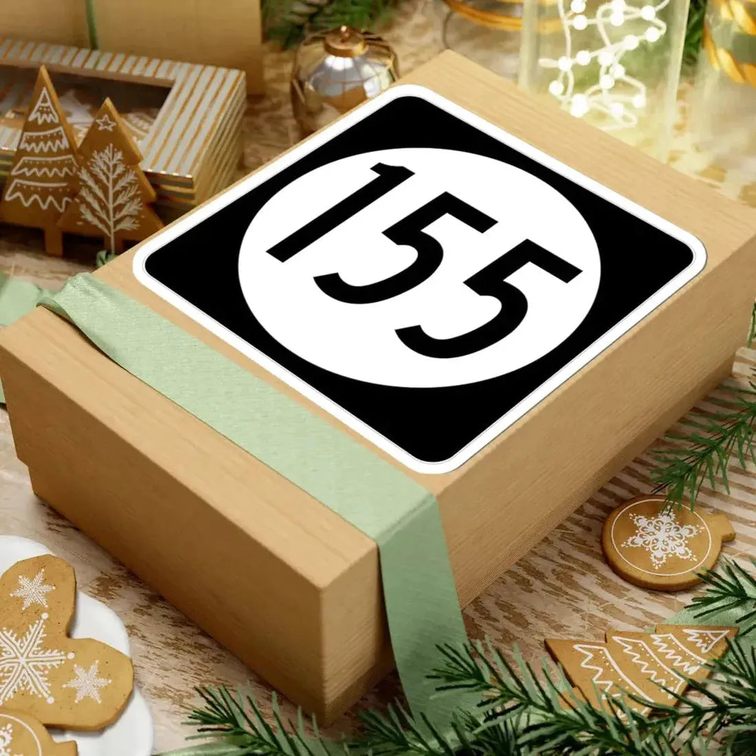 Iowa 155 (Iowa) (Road Sign) STICKER Vinyl Kiss-Cut Decal - The Sticker Space