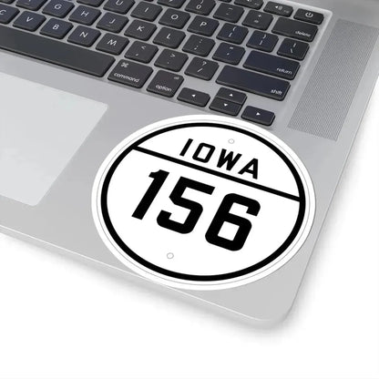 Iowa 156 1926 (Iowa) (Road Sign) STICKER Vinyl Kiss-Cut Decal - The Sticker Space