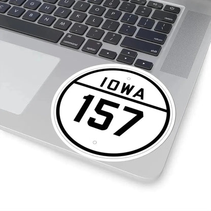 Iowa 157 1926 (Iowa) (Road Sign) STICKER Vinyl Kiss-Cut Decal - The Sticker Space