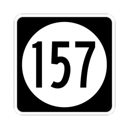 Iowa 157 (Iowa) (Road Sign) STICKER Vinyl Kiss-Cut Decal 4 Inch White - The Sticker Space