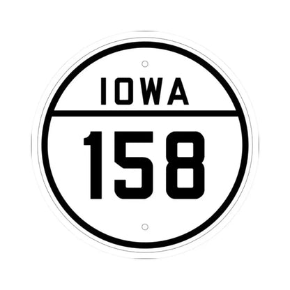 Iowa 158 1926 (Iowa) (Road Sign) STICKER Vinyl Kiss-Cut Decal 2 Inch White - The Sticker Space