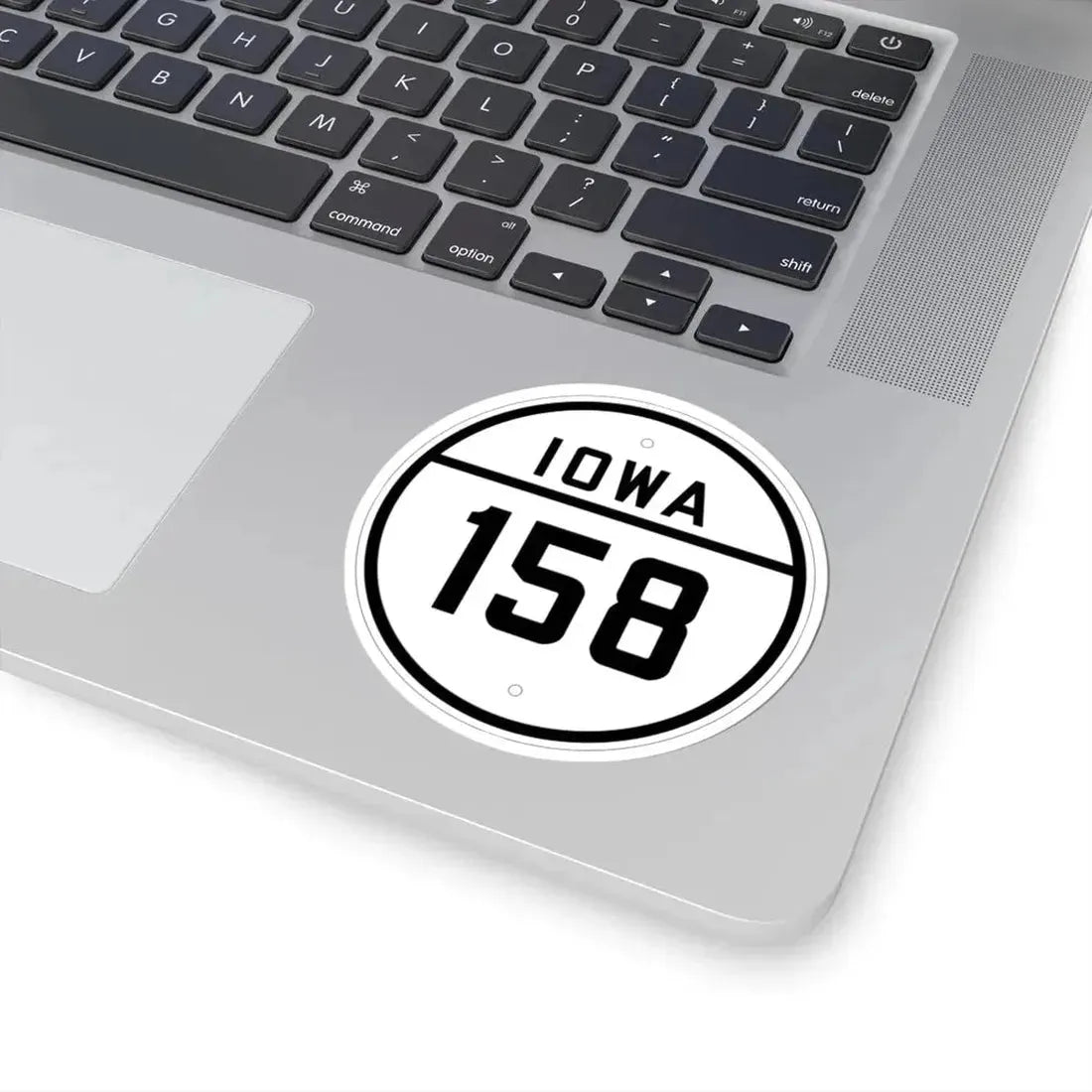 Iowa 158 1926 (Iowa) (Road Sign) STICKER Vinyl Kiss-Cut Decal - The Sticker Space