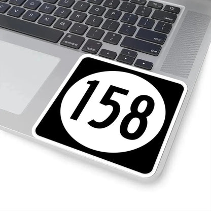 Iowa 158 (Iowa) (Road Sign) STICKER Vinyl Kiss-Cut Decal - The Sticker Space