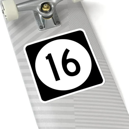 Iowa 16 (Iowa) (Road Sign) STICKER Vinyl Kiss-Cut Decal - The Sticker Space