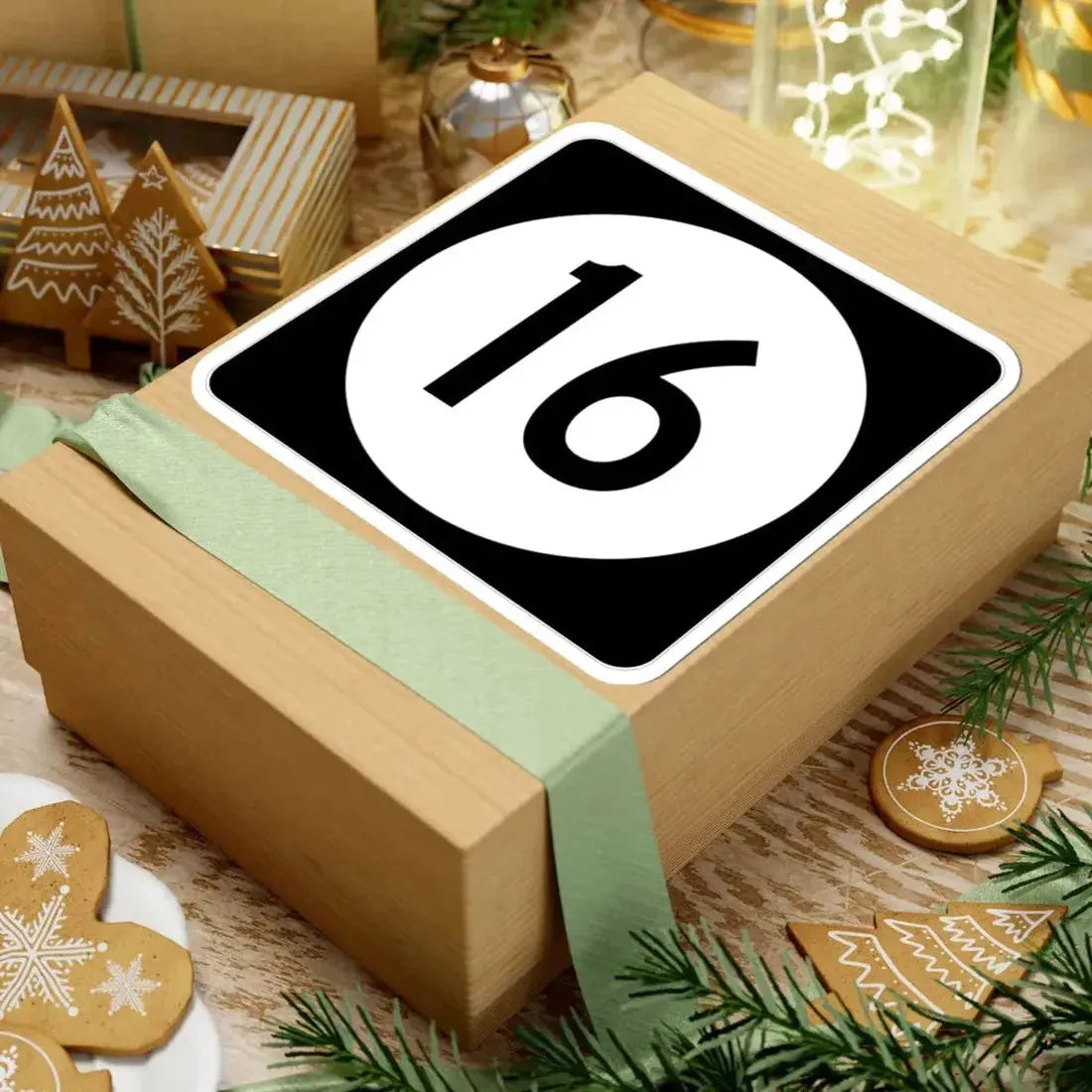 Iowa 16 (Iowa) (Road Sign) STICKER Vinyl Kiss-Cut Decal - The Sticker Space