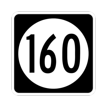Iowa 160 (Iowa) (Road Sign) STICKER Vinyl Kiss-Cut Decal 3 Inch White - The Sticker Space