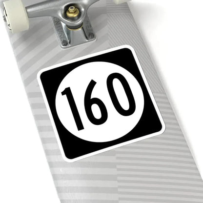 Iowa 160 (Iowa) (Road Sign) STICKER Vinyl Kiss-Cut Decal - The Sticker Space