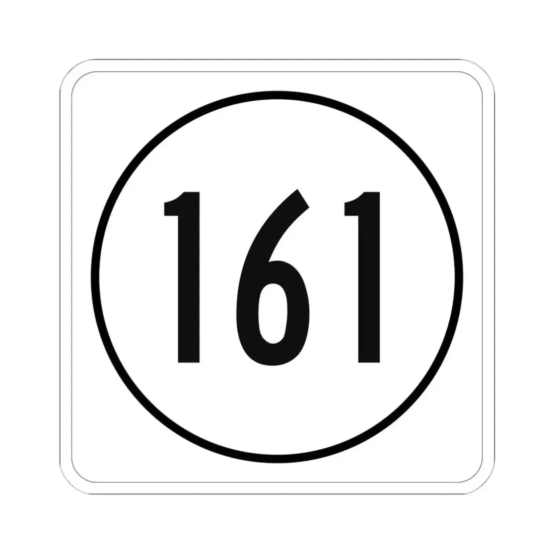 Iowa 161 1948 (Iowa) (Road Sign) STICKER Vinyl Kiss-Cut Decal 6 Inch White - The Sticker Space
