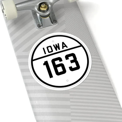 Iowa 163 1926 (Iowa) (Road Sign) STICKER Vinyl Kiss-Cut Decal - The Sticker Space