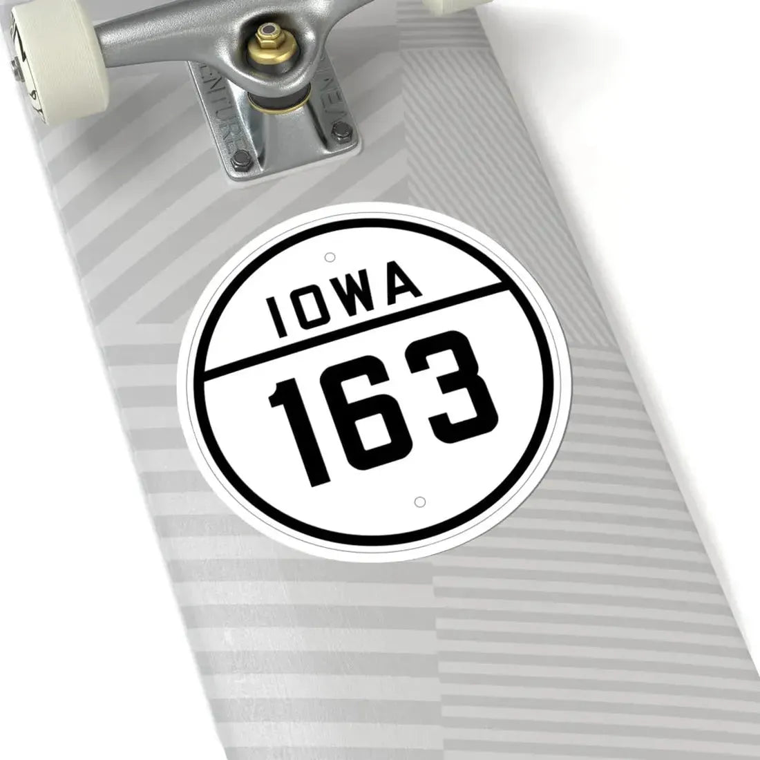 Iowa 163 1926 (Iowa) (Road Sign) STICKER Vinyl Kiss-Cut Decal - The Sticker Space