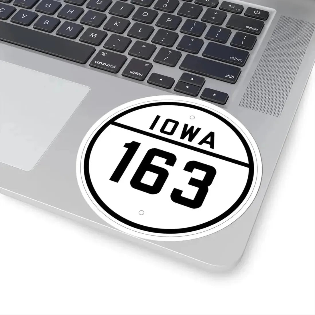 Iowa 163 1926 (Iowa) (Road Sign) STICKER Vinyl Kiss-Cut Decal - The Sticker Space