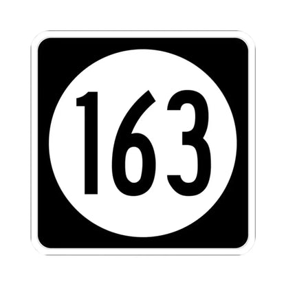 Iowa 163 (Iowa) (Road Sign) STICKER Vinyl Kiss-Cut Decal 2 Inch White - The Sticker Space