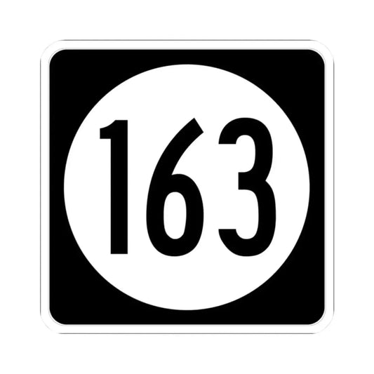 Iowa 163 (Iowa) (Road Sign) STICKER Vinyl Kiss-Cut Decal 2 Inch White - The Sticker Space