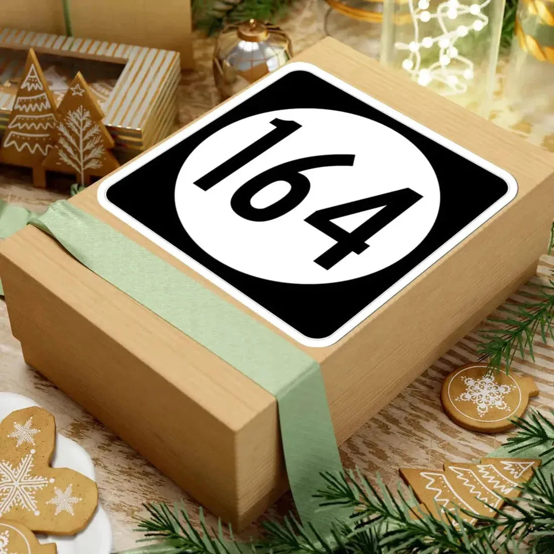 Iowa 164 (Iowa) (Road Sign) STICKER Vinyl Kiss-Cut Decal - The Sticker Space