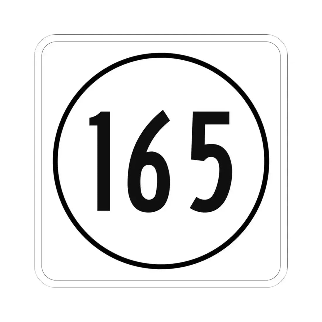 Iowa 165 1948 (Iowa) (Road Sign) STICKER Vinyl Kiss-Cut Decal 4 Inch White - The Sticker Space