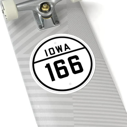 Iowa 166 1926 (Iowa) (Road Sign) STICKER Vinyl Kiss-Cut Decal - The Sticker Space