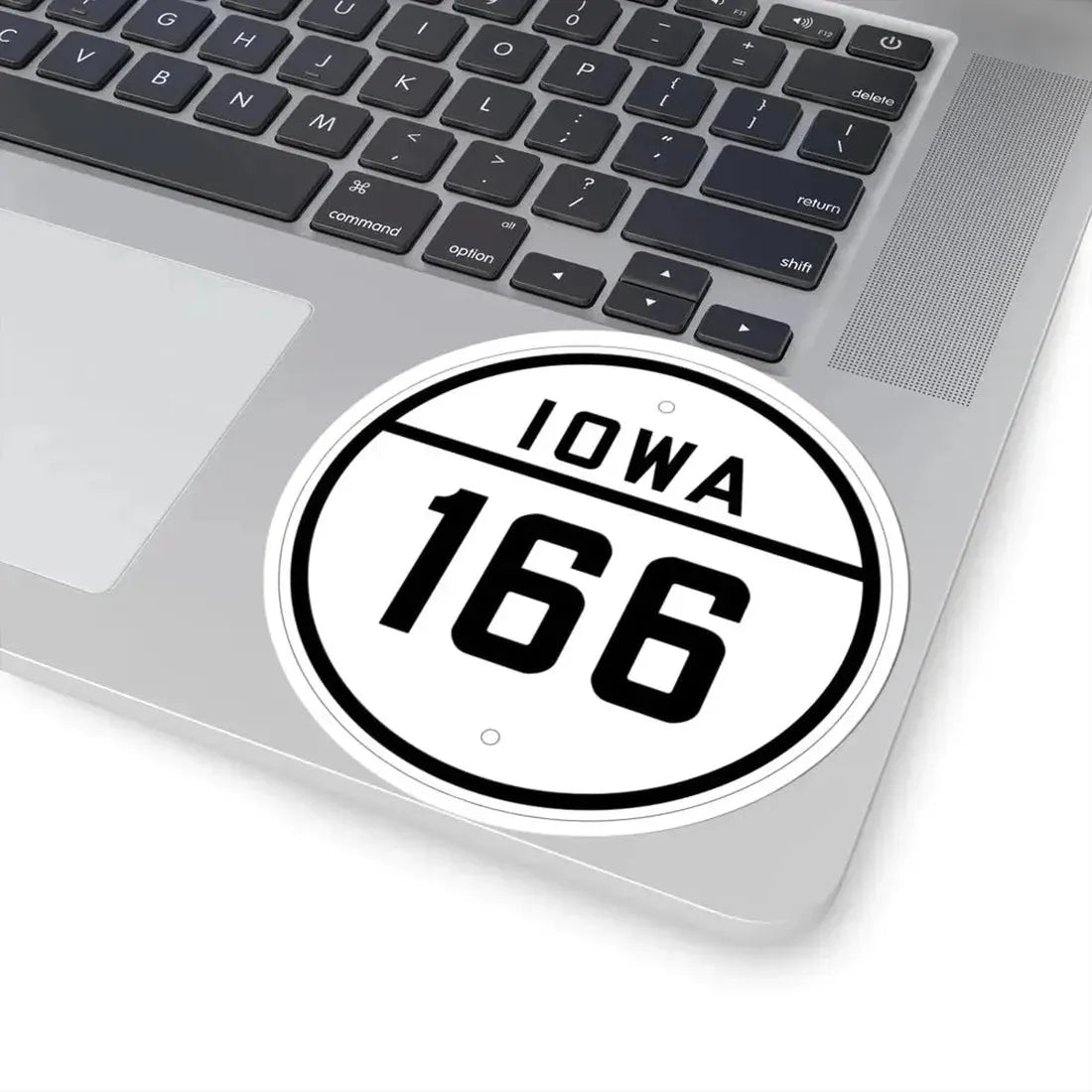Iowa 166 1926 (Iowa) (Road Sign) STICKER Vinyl Kiss-Cut Decal - The Sticker Space